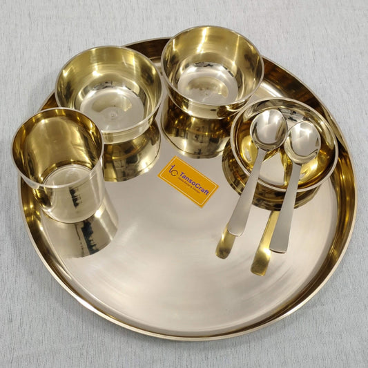 Kansa Thali Dinner Set 12" Full Depth