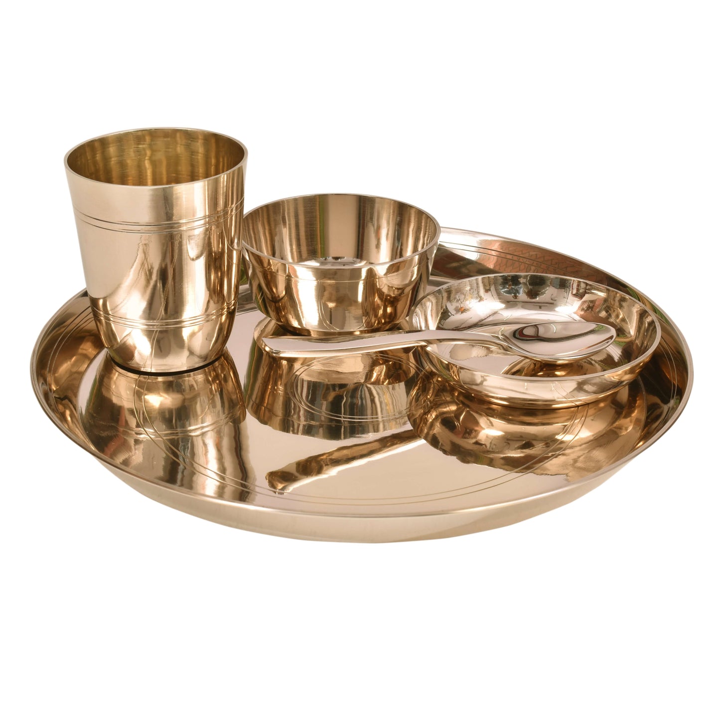 Kansa Thali Dinner set 10.5"
