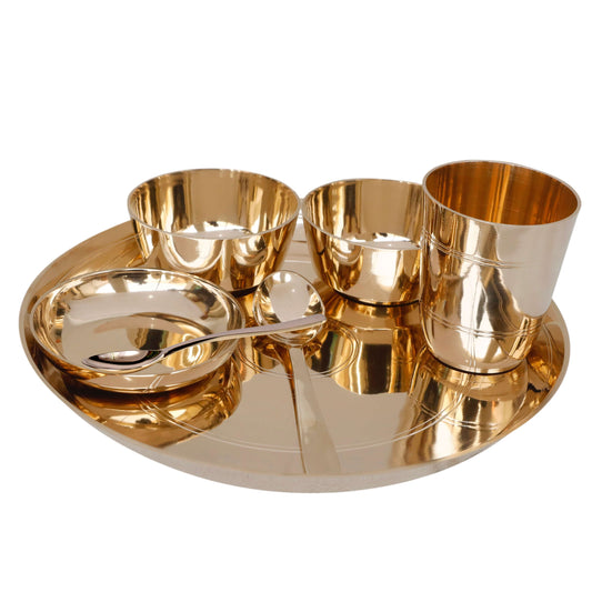 Kansa Thali Dinner set 10.5" inches