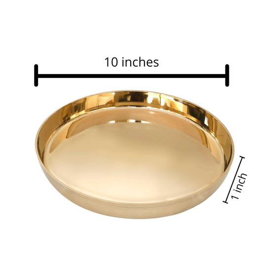 Kansa Thali Dinner set 10" inch