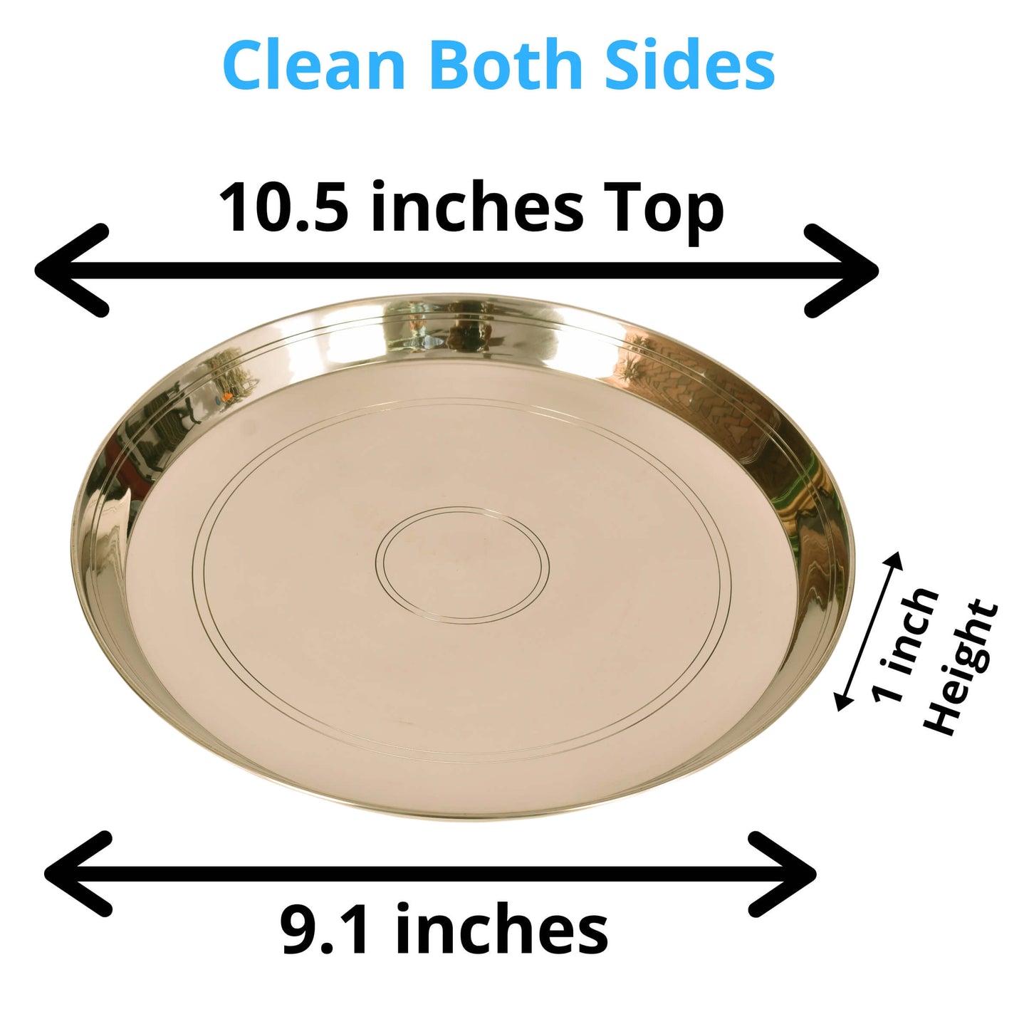 Kansa Thali Dinner set 10.5"